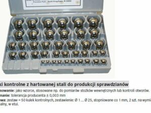 Kulki kontrolne z hartowanej stali do produkcji sprawdzianow