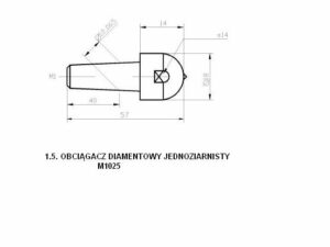 Obciągacze diamentowe jednoziarniste M1025