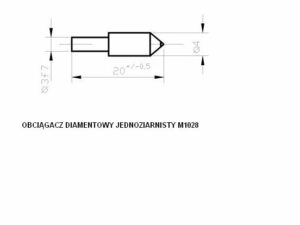 Obciągacze diamentowe jednoziarniste M1028