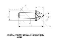 Obciągacze diamentowe jednoziarniste M1040