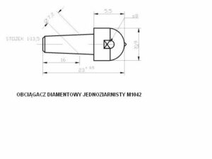 Obciągacze diamentowe jednoziarniste M1042