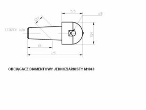 Obciągacze diamentowe jednoziarniste M1043
