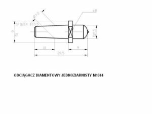 Obciągacze diamentowe jednoziarniste M1044