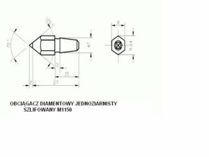 Obciągacze diamentowe szlifowane M1150