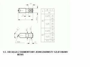Obciągacze diamentowe szlifowane M3505