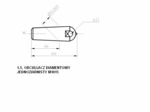 Obciągacze diamentowe wieloziarniste M1015