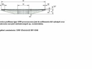 Ściernice borazonowe o spoiwie ceramicznym 12R9