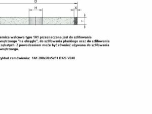 Ściernice borazonowe o spoiwie ceramicznym 1A1