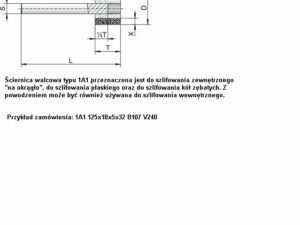 Ściernice borazonowe o spoiwie ceramicznym 1A1W