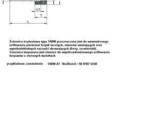 Ściernice borazonowe o spoiwie ceramicznym 1A8W