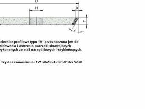 Ściernice borazonowe o spoiwie ceramicznym 1V1