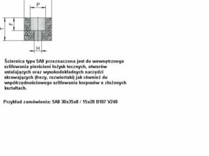 Ściernice borazonowe o spoiwie ceramicznym 5A8