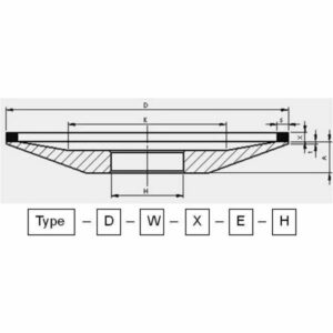 Ściernice diamentowe i CBN 12A2 20st