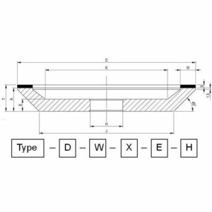 Ściernice diamentowe i CBN 12A2 45st