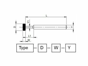 Ściernice diamentowe i CBN trzpieniowe 1A1WAN
