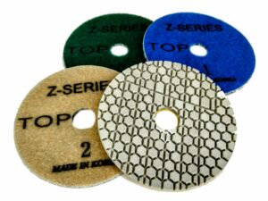 Tarcze rzepy do szlifowania granitu, kwarcytu, marmuru 100mm Zenesis 4 Step Hybrid (3)