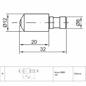 Wgłębnik diamentowy Brivisor 3000H 136st. (STROH nr 18)
