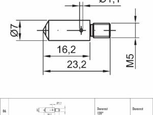 Wgłębnik diamentowy Dorernst 120st. (STROH nr 06)