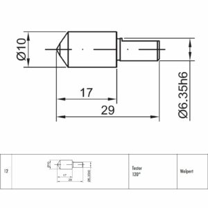 Wgłębnik diamentowy Testor (STROH nr 12)