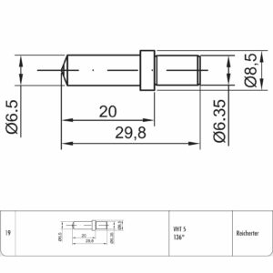 Wgłębnik diamentowy VHT 5 136st. (STROH nr 19)