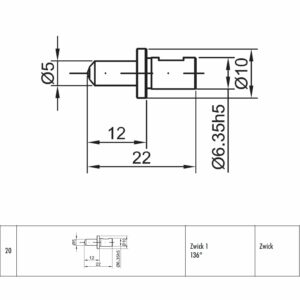 Wgłębnik diamentowy Zwick 1 136st. (STROH nr 20)