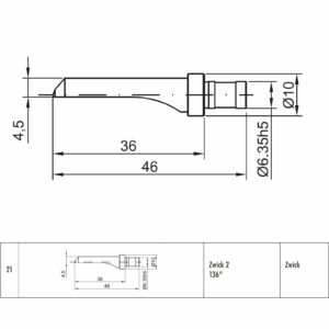 Wgłębnik diamentowy Zwick 2 (STROH nr 21)