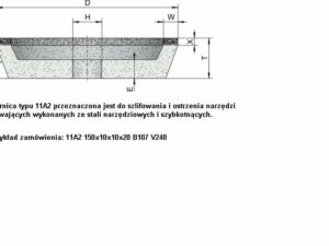 ściernice borazonowe o spoiwie ceramicznym 11A2