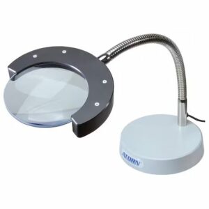 Lupa stojąca ATORN z oświetleniem LED, średnica 20 mm, powiększenie 2x