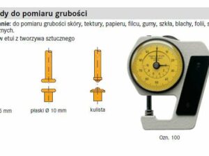 Przyrząd do pomiaru grubości