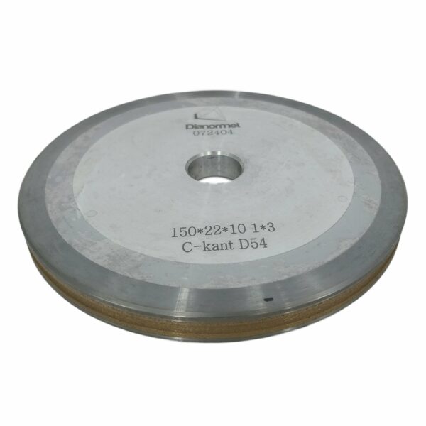 Ściernica diamentowa obwodowa 150mm x 22mm do szkła 3mm C kant D54 (4)