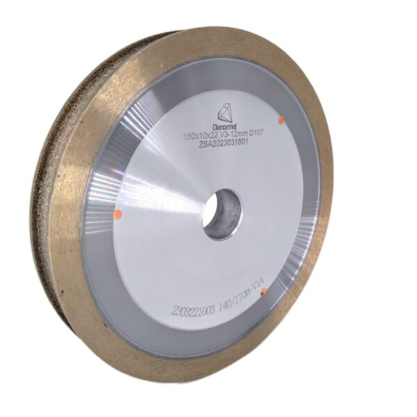 Ściernica diamentowa obwodowa 150x10x22mm, 3 12mm V ka D107 (4)
