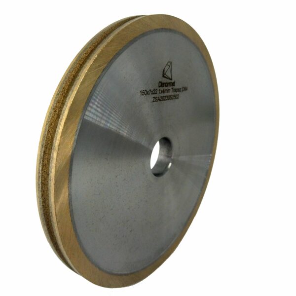 Ściernica diamentowa obwodowa 150x7x22mm, 4mm trapez D64 (1)
