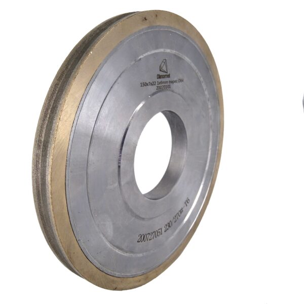 Ściernica diamentowa obwodowa 150x7x50mm, 6mm Trapez D64 (3)