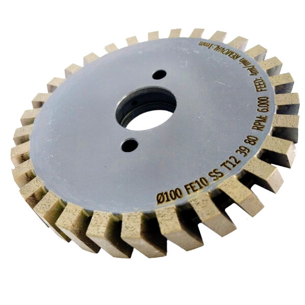 Ściernica diamentowa segmentowa CNC 100x7x12x22mm GR80, do 10mm (1)