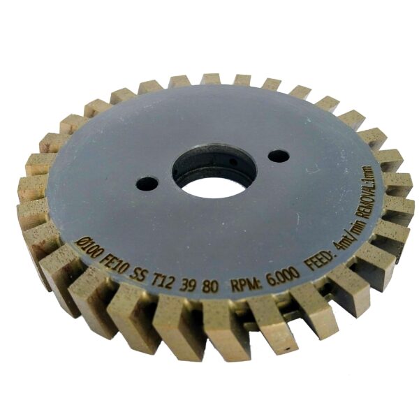 Ściernica diamentowa segmentowa CNC 100x7x12x22mm GR80, do 10mm (3)