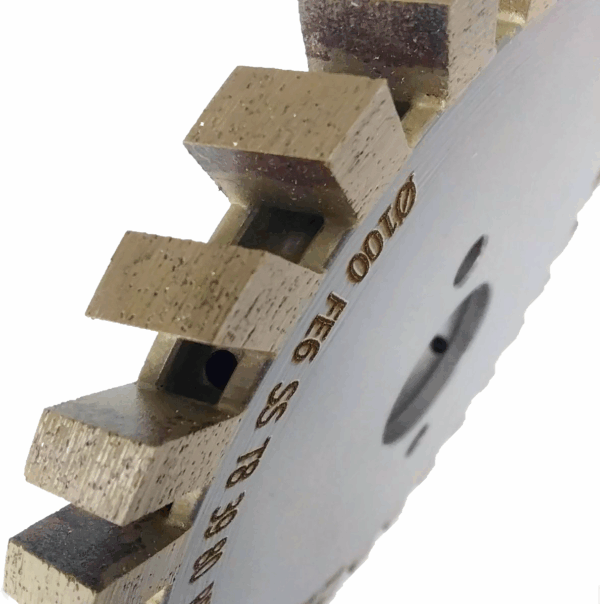Ściernica diamentowa segmentowa CNC 100x7x8x22mm GR80, do 3 6mm (2)