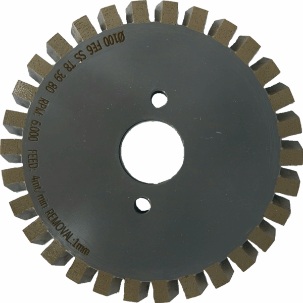 Ściernica diamentowa segmentowa CNC 100x7x8x22mm GR80, do 3 6mm (3)