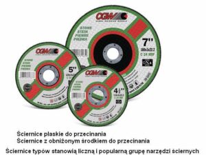 Ściernice płaskie do przecinania