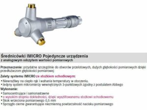 Średnicówki IMICRO Pojedyńcze urządzenia