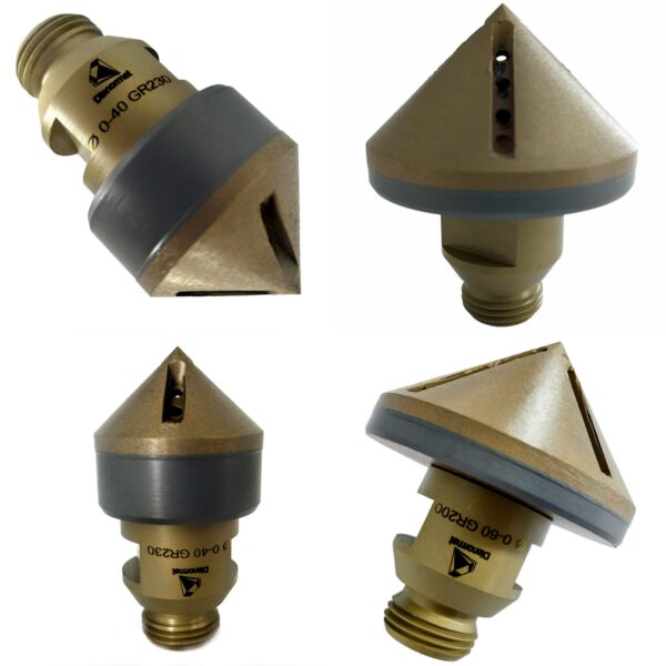 Stożek diamentowy do szkła z gwintem 12 0 40mm 0 60mm