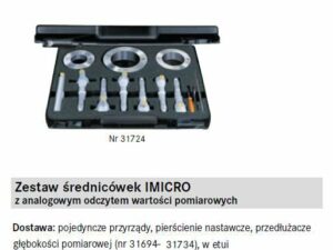 Zestaw średnicówek IMICRO
