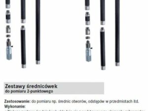 Zestawy średnicówek do pomiaru 2 punktowego