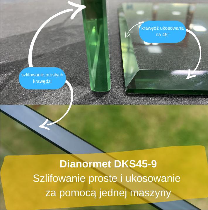 Krawędziarko-ukosowarka do szkła płaskiego DKS45-9 DKS45-9PLC