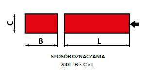 Segmenty prostokatne typ 3101 schemat