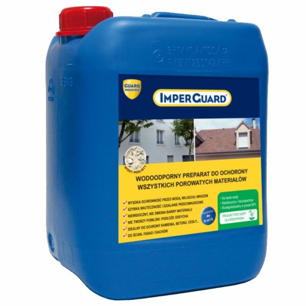 ImperGuard 5L – Impregnat do dachów, fasad, ścian – betonu, kamienia, cegły (1)