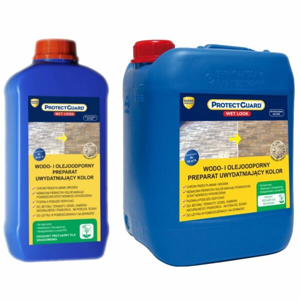 Impregnat efekt mokrego matu do cegły, terakoty, betonu, kamienia, kostki brukowej – ProtectGuard WL MAT 5L — miniatura