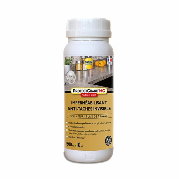 Impregnat hydrofobowy, oleofobowy i antygraffiti, bezbarwny do granitu, marmuru i powierzchni polerowanych ProtectGuard MG 1L