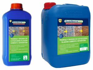 Zmywacz wykwitów, mleczka cementowego, osadów, bezpieczny i ekologiczny Guard Remover Eco 1L 5L miniatura