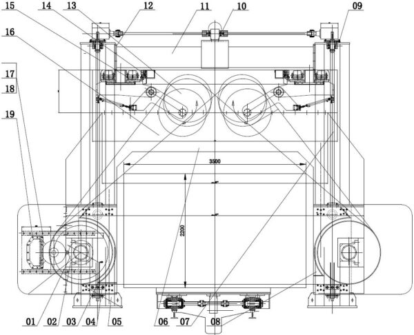 Wielolina do cięcia kamienia DIA W10 schemat