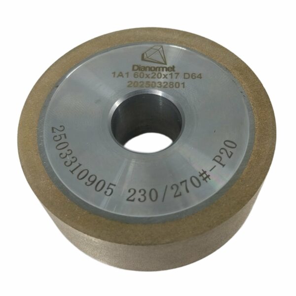 Ściernica diamentowa 1A1 60x20x17mm D64, spoiwo metalowe do zatępiania naroży (1)